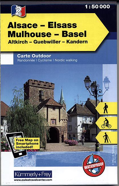 2 ALSACE ELSASS MULHOUSE ECHELLE 1 50 000