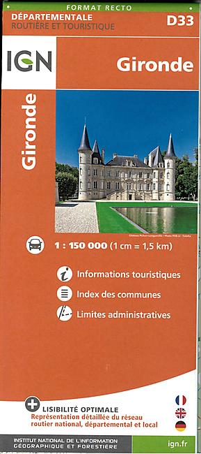 D33 GIRONDE ECHELLE 1 150 000