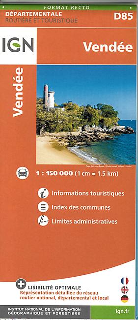 D85 VENDEE  ECHELLE 1 150 000